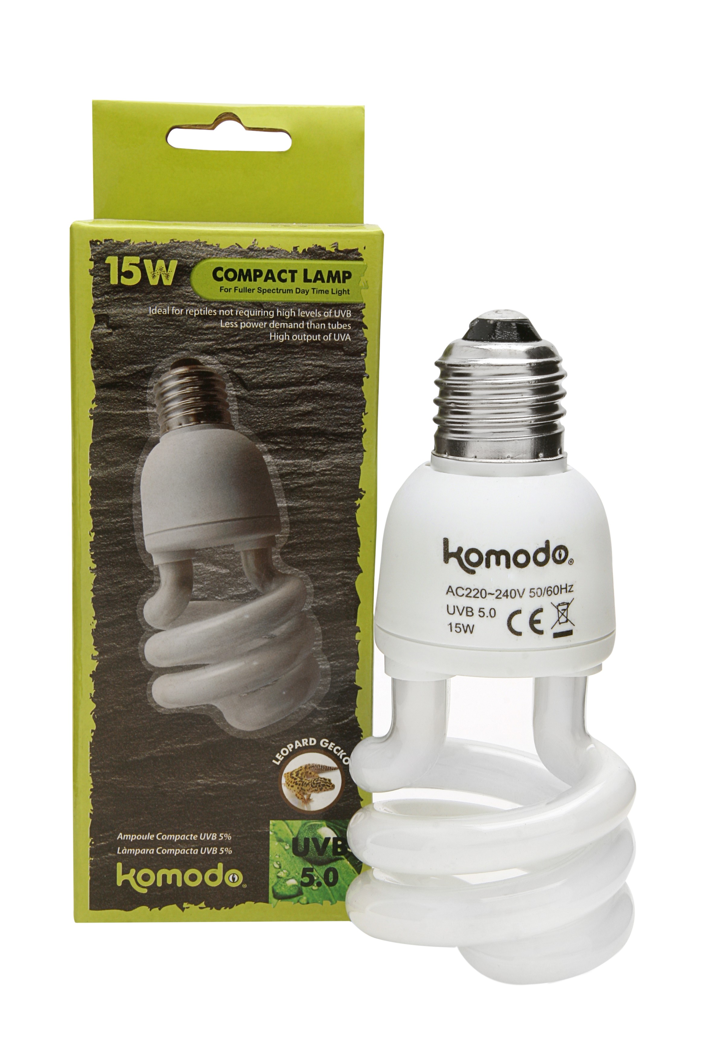 Komodo Compact Lamp UVB 5% ES