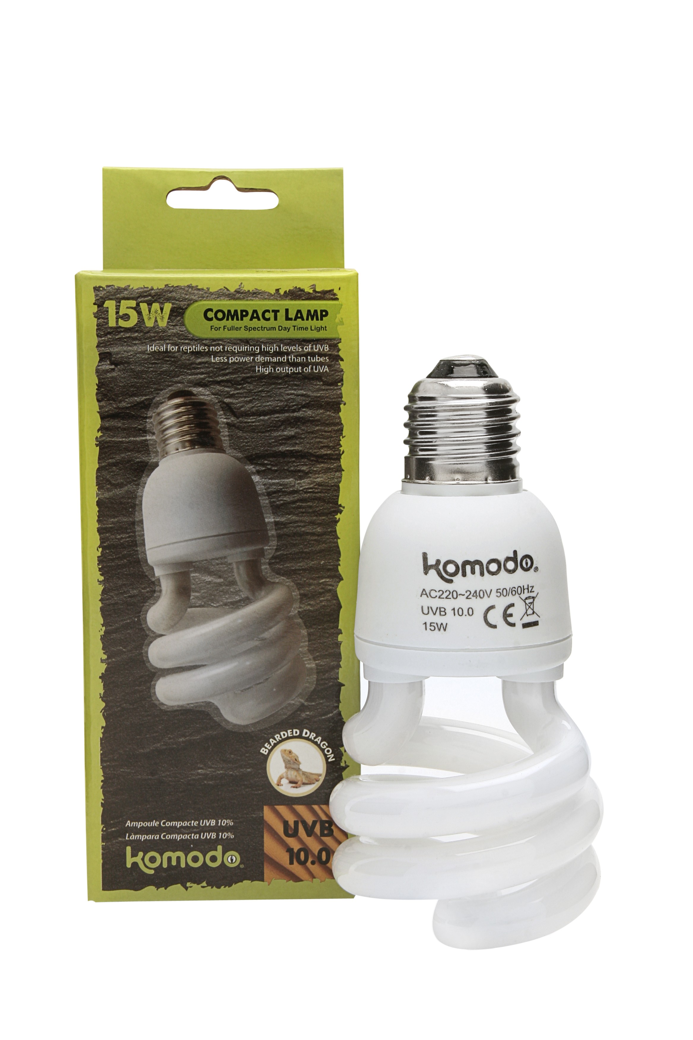 Komodo Compact Lamp UVB 10% ES