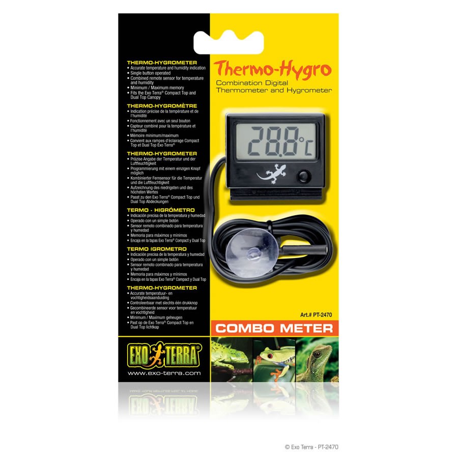 Exo Terra Thermometer Hygrometer Combo PT2470