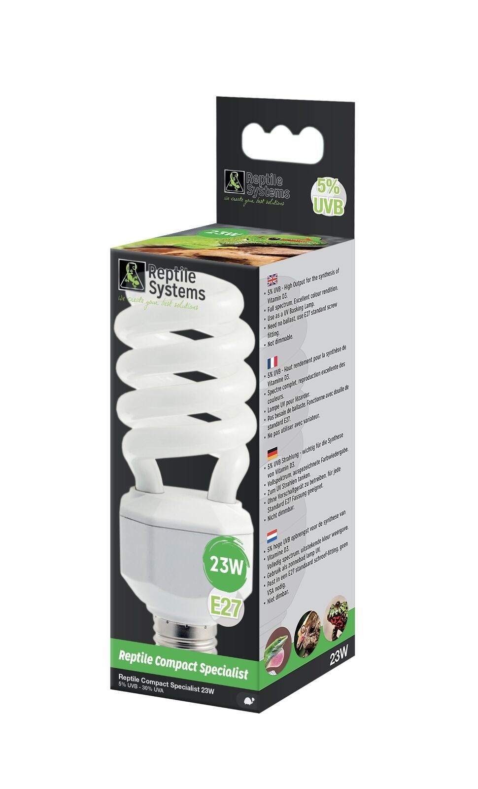 Reptile Systems Compact Lamp Specialist - D3 5% UVB - 23watt 