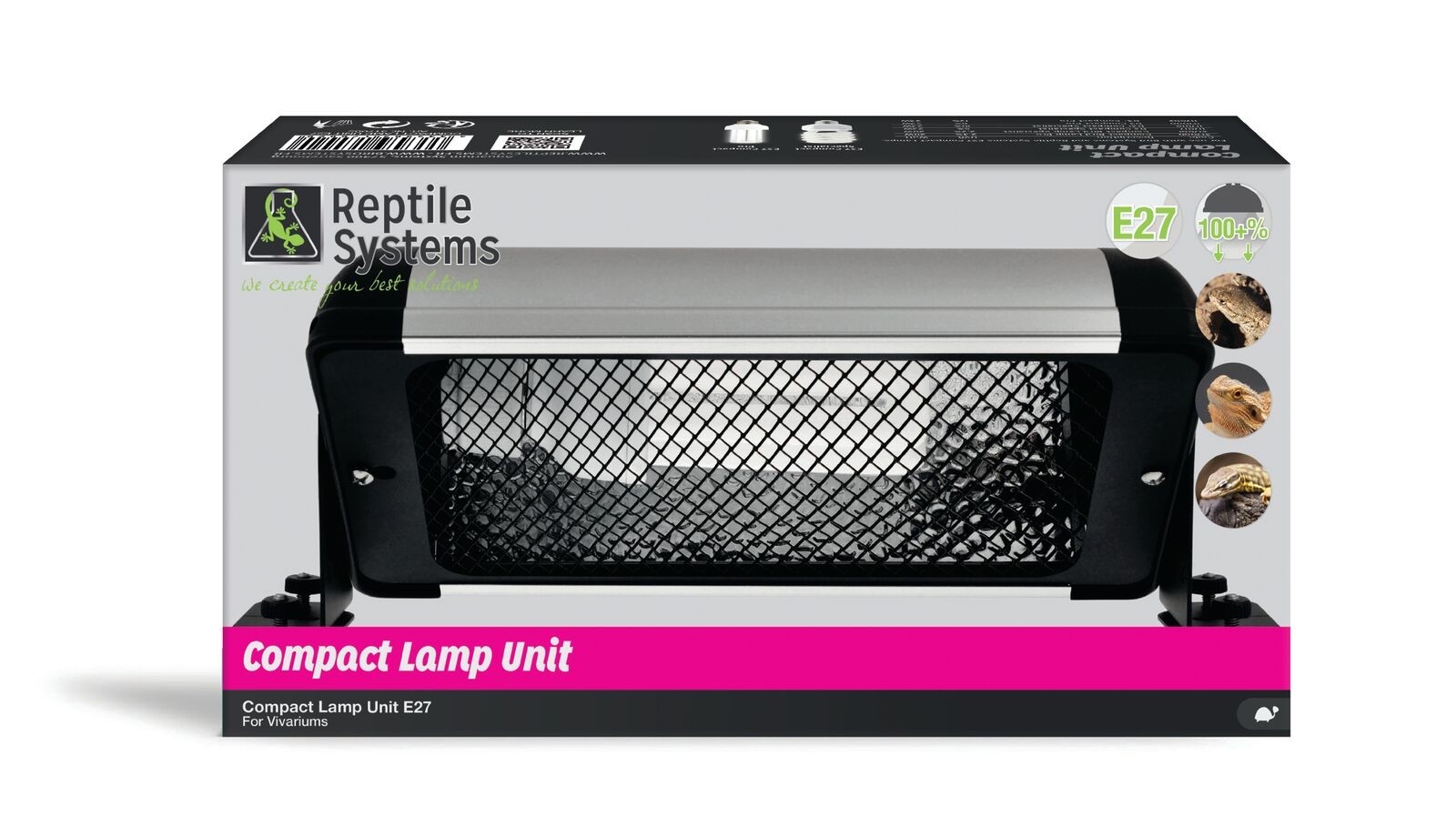Reptile Systems Compact Lighting Unit E27 - 30cm 