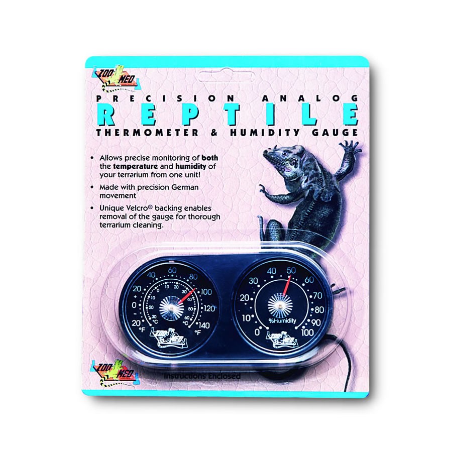 Zoo Med Analogue Thermometer Humidity Gauge TH-22