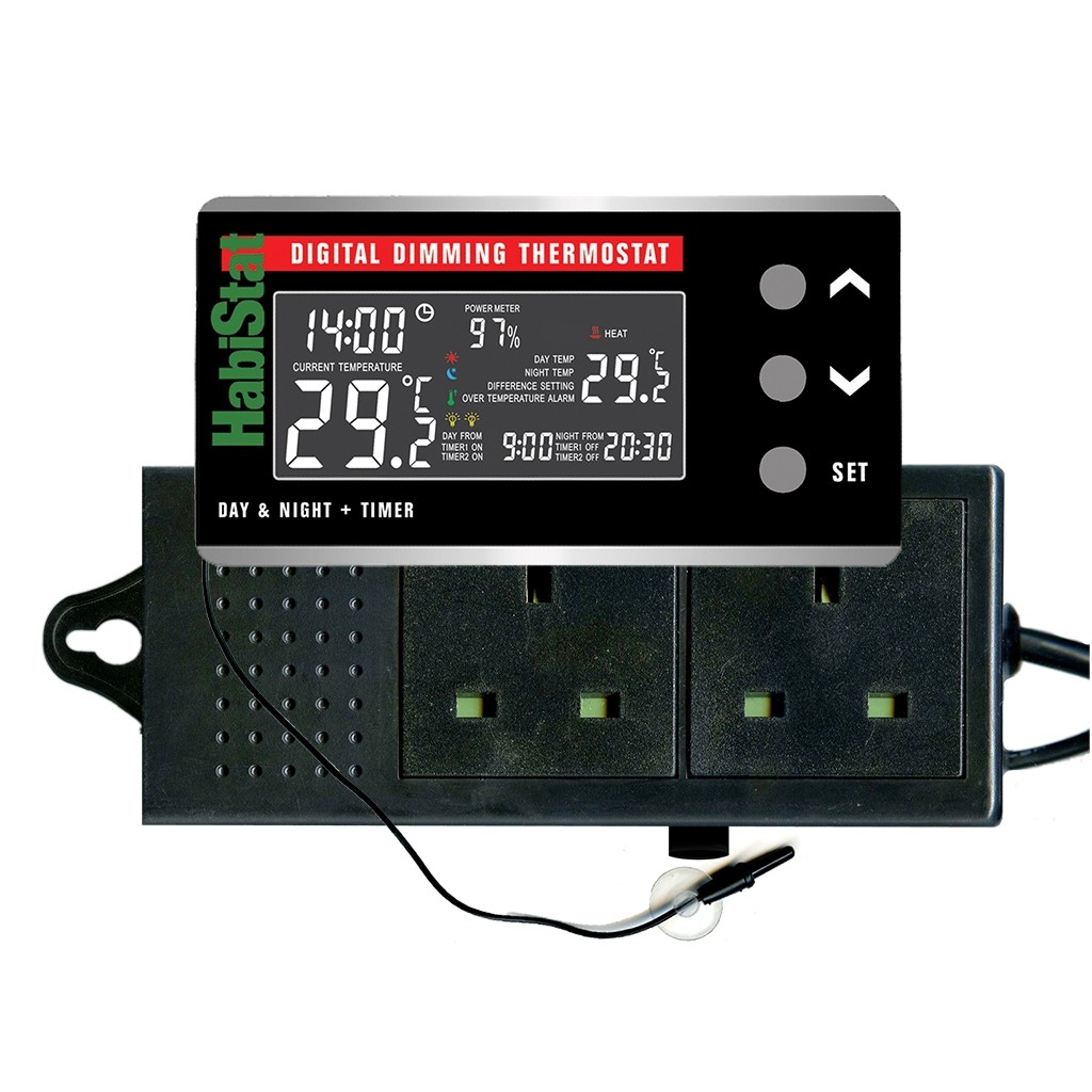 HabiStat Digital Dimming Thermostat, Day/Night, Timer