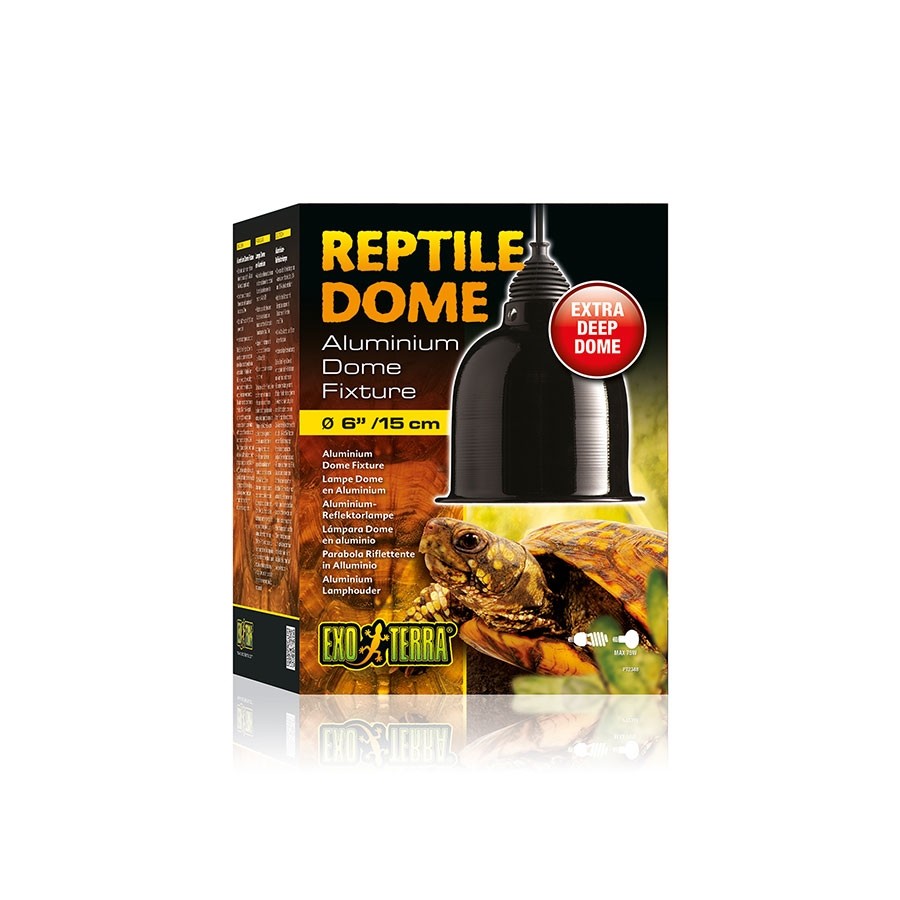 Exo Terra Reptile Aluminium Dome Fixture 15cm, PT2348