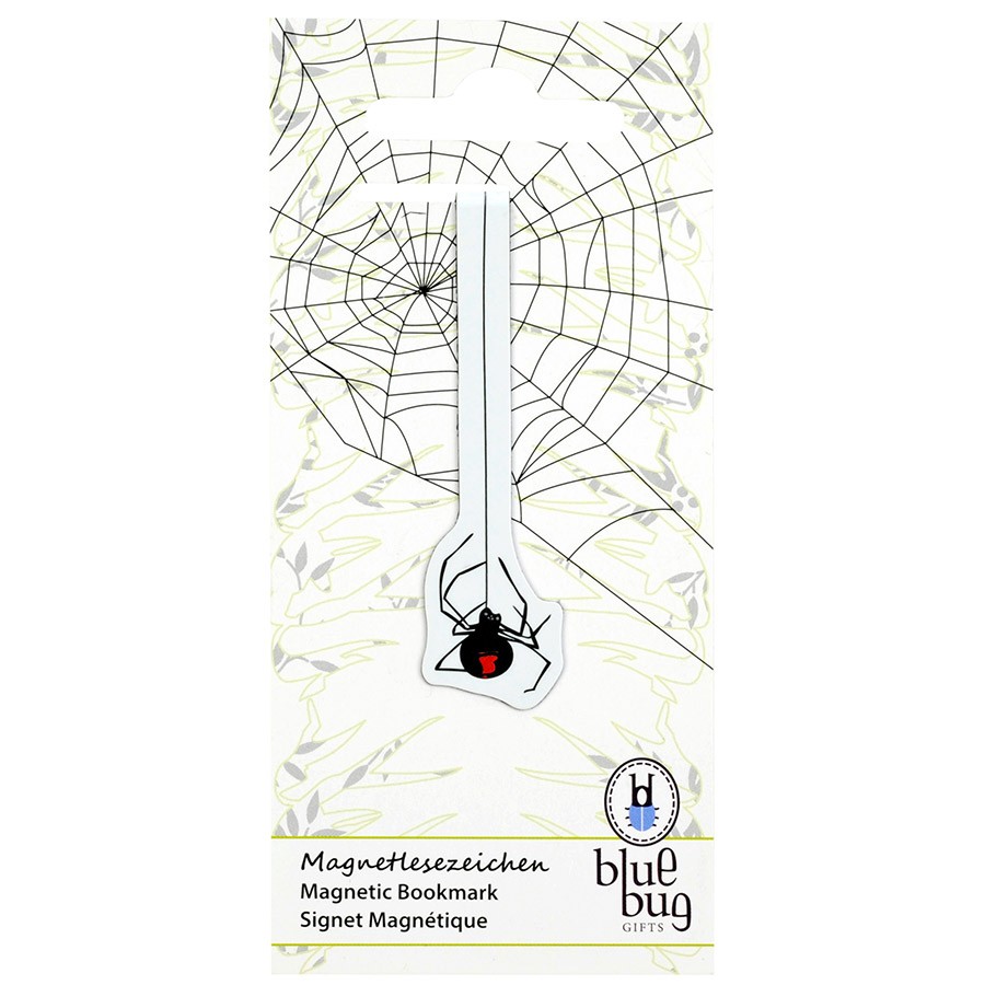 Blue Bug Magnetic Bookmark Spider