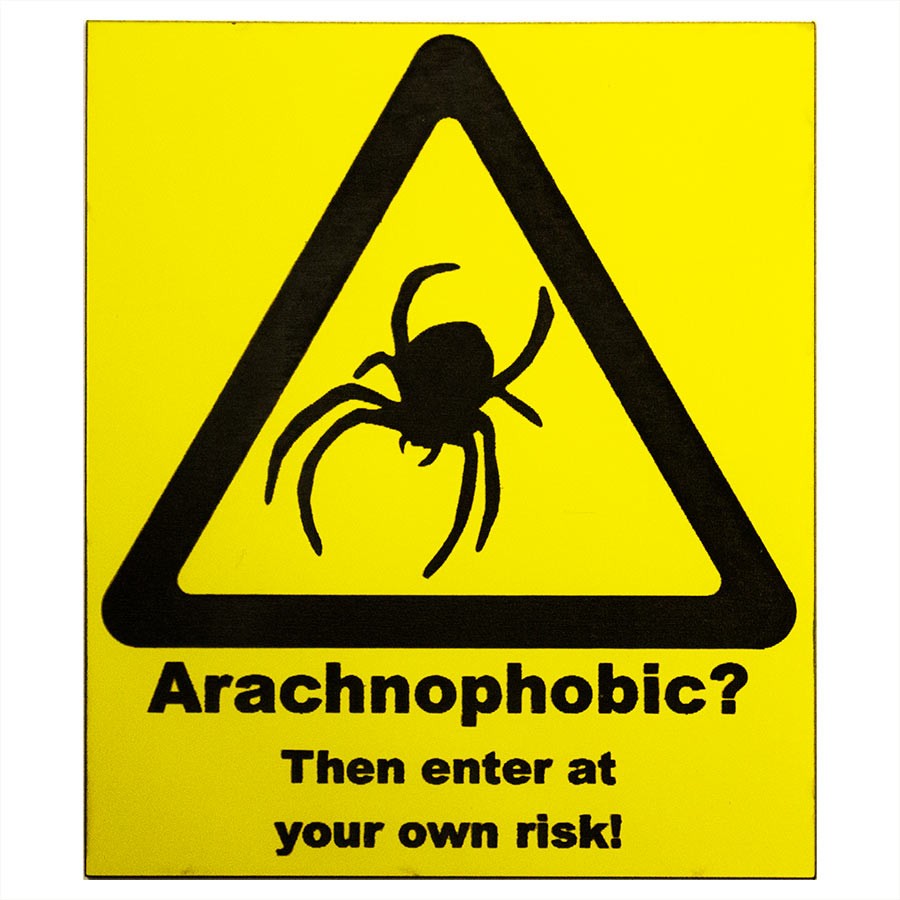 ProRep Sign Arachnophobic Yellow