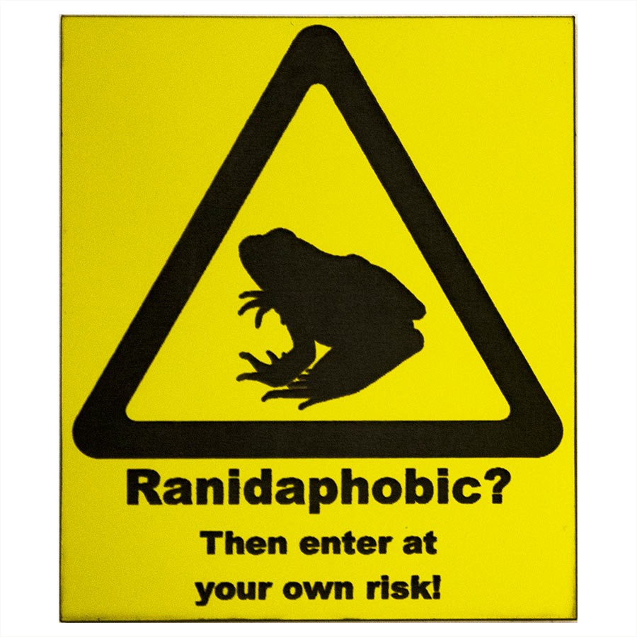 ProRep Sign Ranidaphobic Yellow