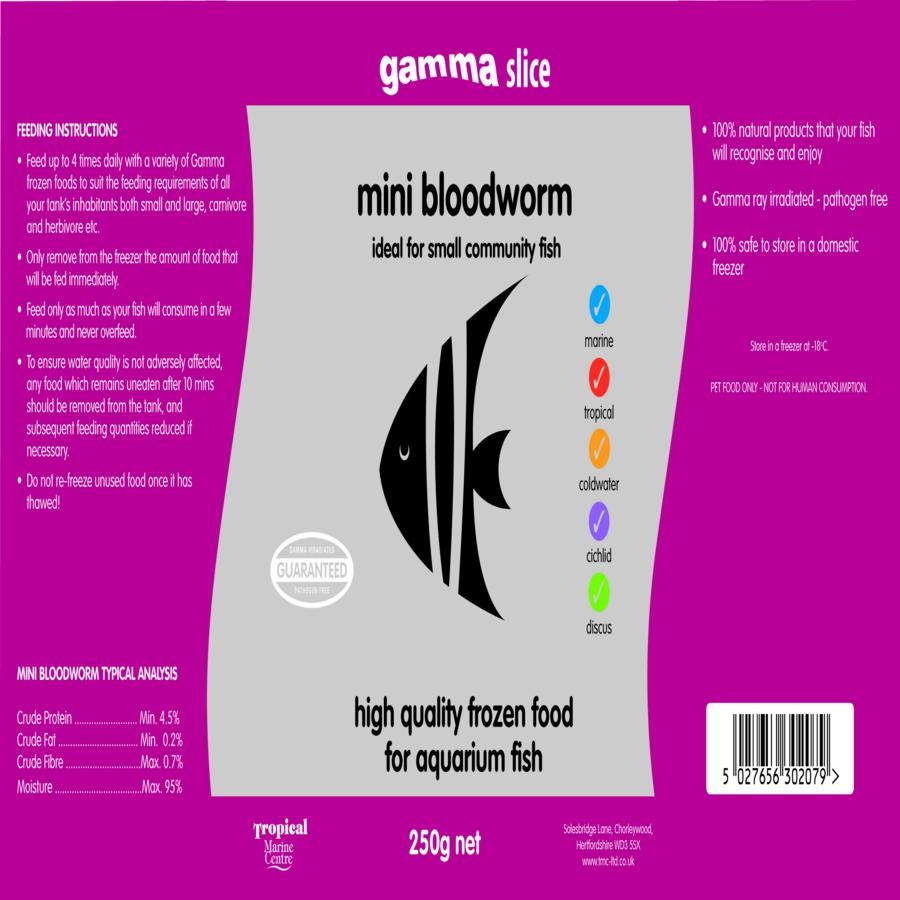 Gamma SLICE Mini Bloodworm 250g