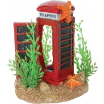 Aqua Spectra Telephone Box with Plants 7 x 5.5 x 8cm AQ61938