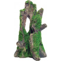 Aqua Spectra Tree Stump with Moss 12.5 x 10 x 20.5cm AQ62569