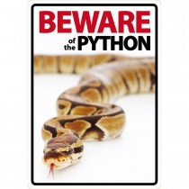 Beware Sign: Python